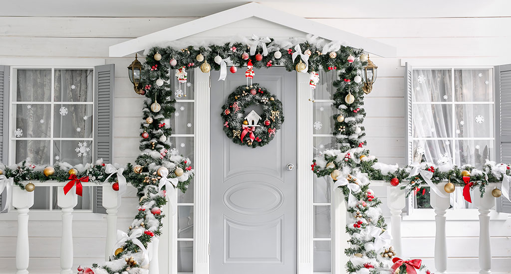 Festive Ways to Decorate your Front Door this Christmas | New Windows for America