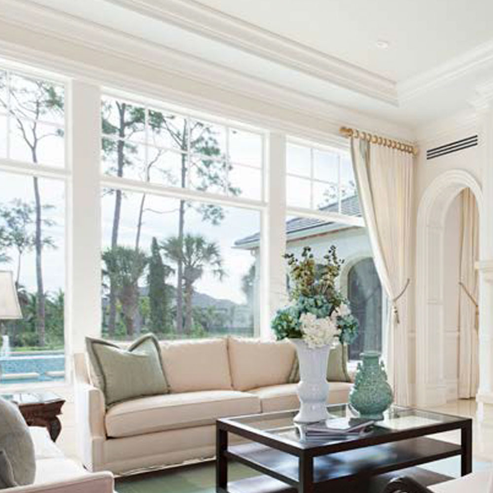 Inspire Collection window detail showing frame profile and clean exterior lines