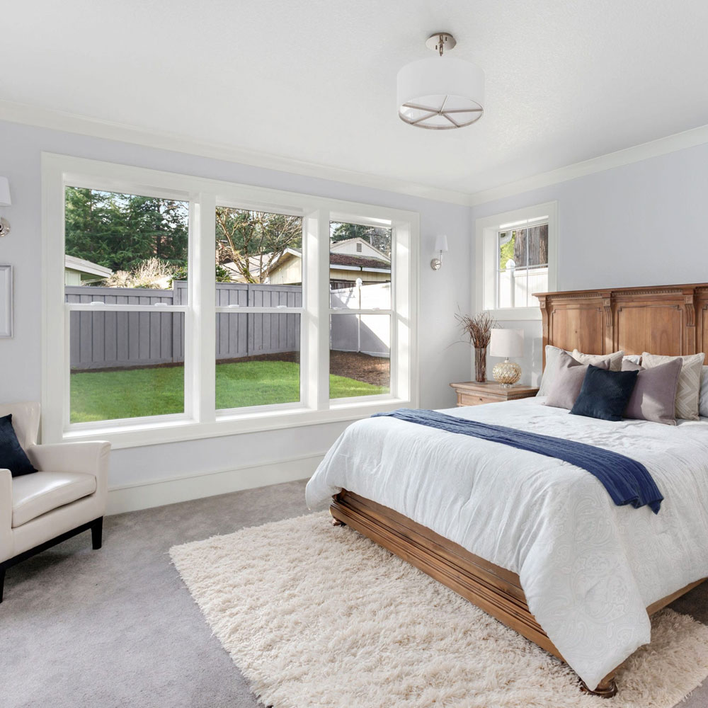 Home interior featuring Vinylmax Trends Series replacement windows