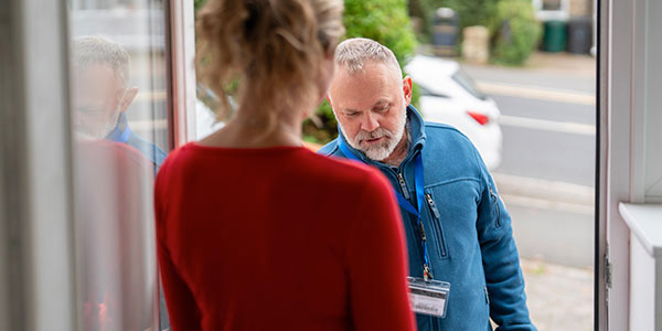Final patio door walkthrough and operation check