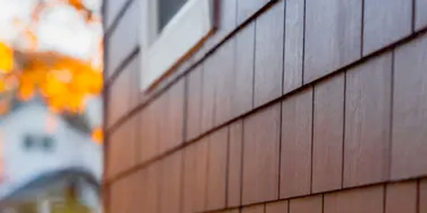 HardieShingle siding detail on home exterior