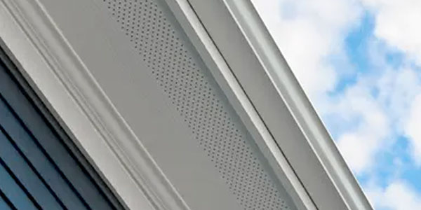 Coordinated trim and soffit details with fiber cement products