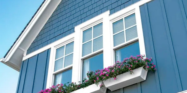 HardiePanel vertical siding on home exterior