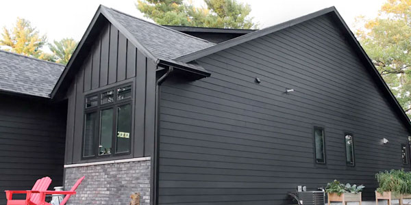 LP SmartSide lap siding on home exterior