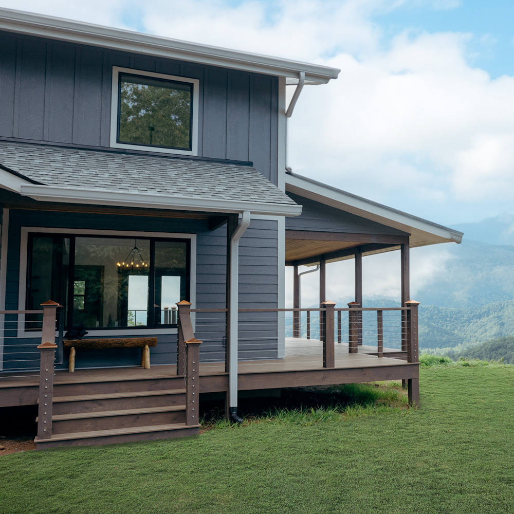 Home exterior featuring LP SmartSide siding and trim