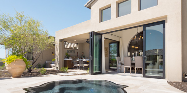 Milgard AX650 moving glass wall system