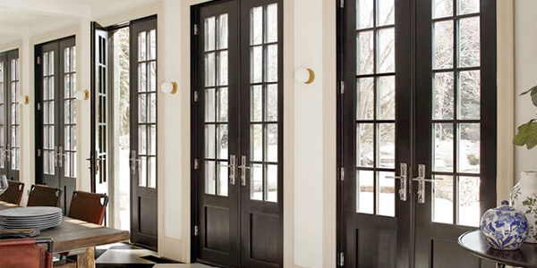 Hinged French patio door