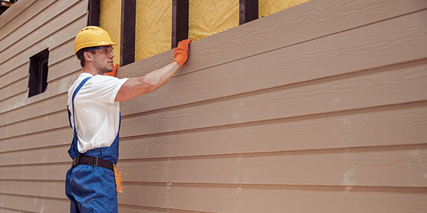 Siding installation detail work